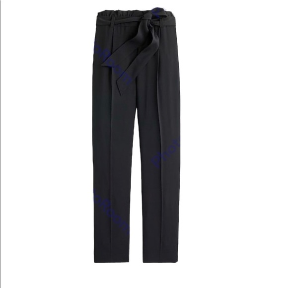 J. Crew Pants - J. Crew Black Paper Bag Straight Leg Pants